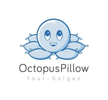 Octopus Pillow Logo & Business Card Template