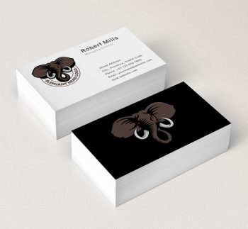 Elephant-Head-Business-Card-Mockup