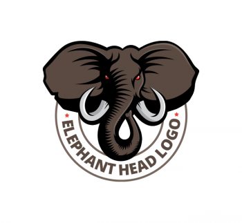 Elephant Head Logo & Business Card
