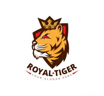 Crown Tiger Logo & Business Card Template