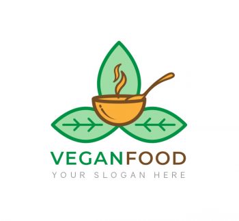 Vegan Food Logo & Business Card