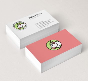 Organic-Cow-Business-Card-Mockup