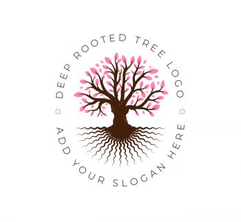 Deep Root Tree Logo & Business Card
