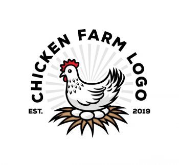 Chicken Farm Logo & Business Card
