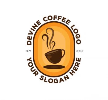 Devine Coffee Logo & Business Card Template
