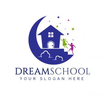 Dream Preschool Logo & Business CardTemplate