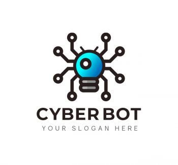 Cyber Bot Logo & Business Card