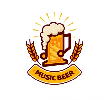 Music Beer Logo & Business Card Template