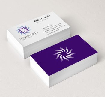 548-Simple-Flower-Business-Card-Mockup