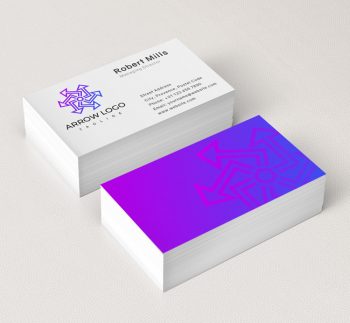 556-Abstract-Arrow-Business-Card-Mockup