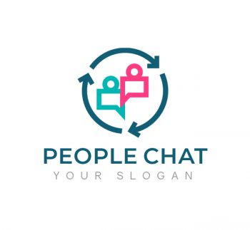 People Chat Logo & Business Card