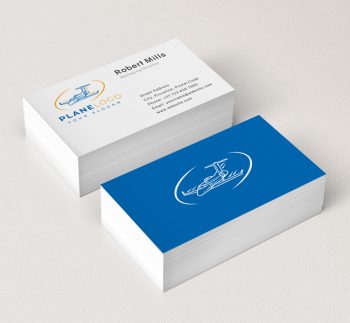 588-Simple-Plane-Travel-Business-Card-Mockup