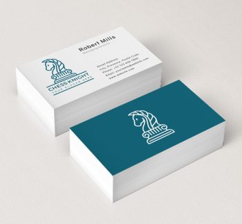 623-Simple-Chess-Knight-Business-Card-Mockup