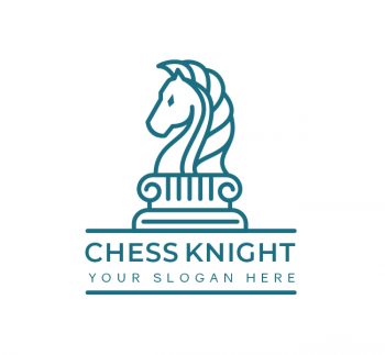Simple Chess Knight Logo & Business Card