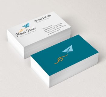 639-Paper-Plane-Business-Card-Mockup
