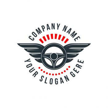 Steering Wheel Logo & Business Card Template