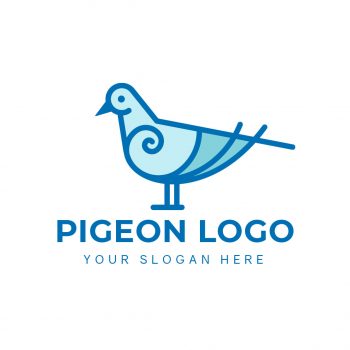 Simple Pigeon Logo & Business Card Template