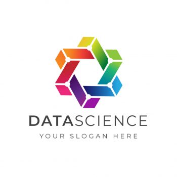 Trendy Data Science Logo & Business Card Template