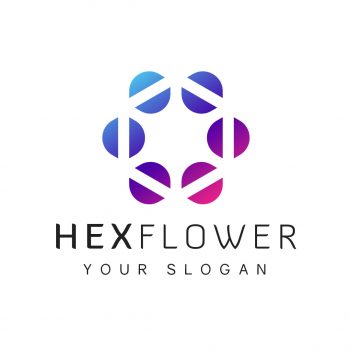 Hex Flower Logo & Business Card