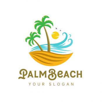 Palm Beach Logo & Business Card Template
