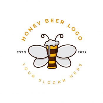 Honey Beer Logo & Business Card Template