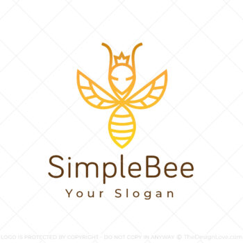Simple Bee Logo & Business Card Template
