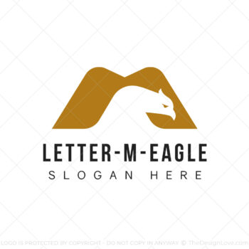 Letter M Eagle Logo & Business Card