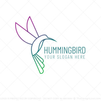 Simple Hummingbird Logo Template