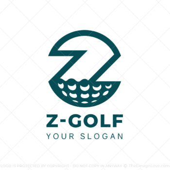 Letter Z Golf Logo & Business Card Template