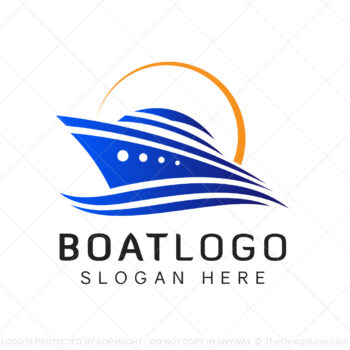 Simple Boat Logo & Business Card