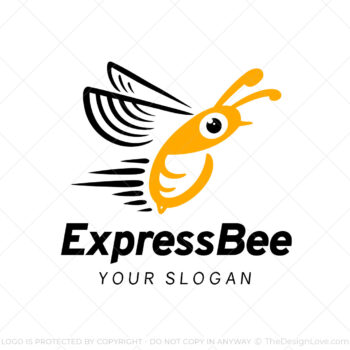 Express Bee Logo & Business Card Template