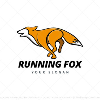 Running Fox Logo and Business card Template